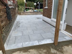 billericay essex lake grey patio project 16