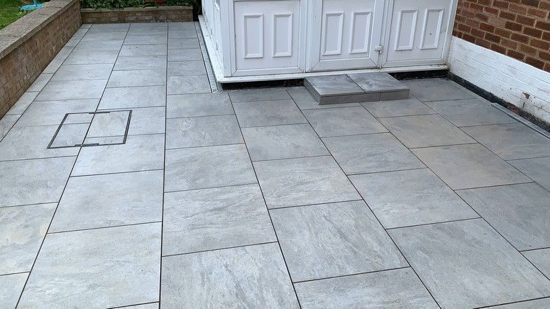 billericay essex lake grey patio project 17