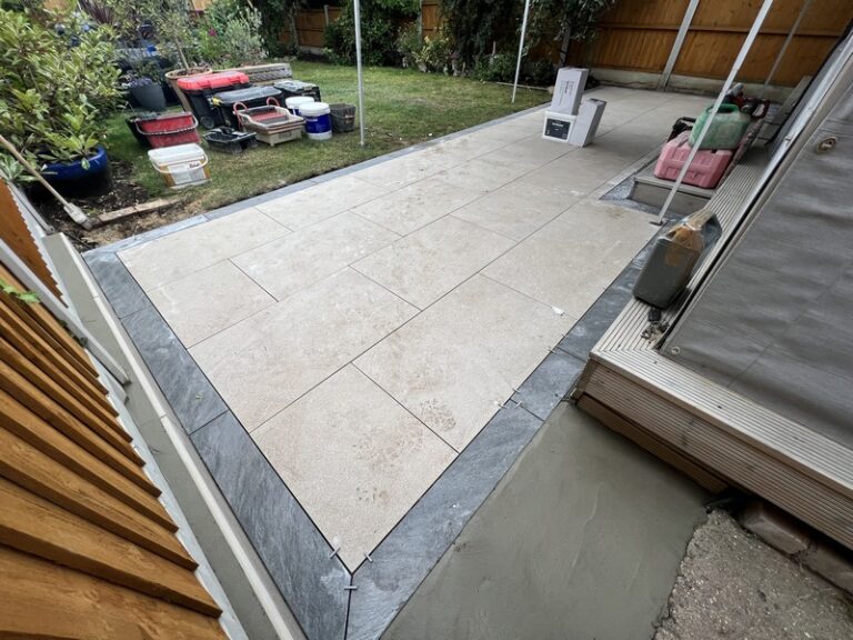 essex thurrock bradstone tatra porcelain patio dark grey border 09