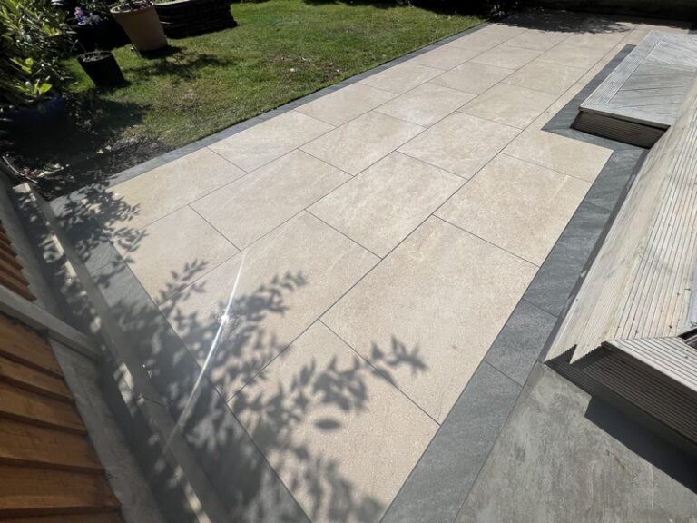essex thurrock bradstone tatra porcelain patio dark grey border 13