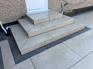 essex thurrock corringham bradstone tatra porcelain patio dark grey border 07